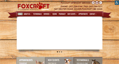 Desktop Screenshot of foxcroftveterinaryservice.com